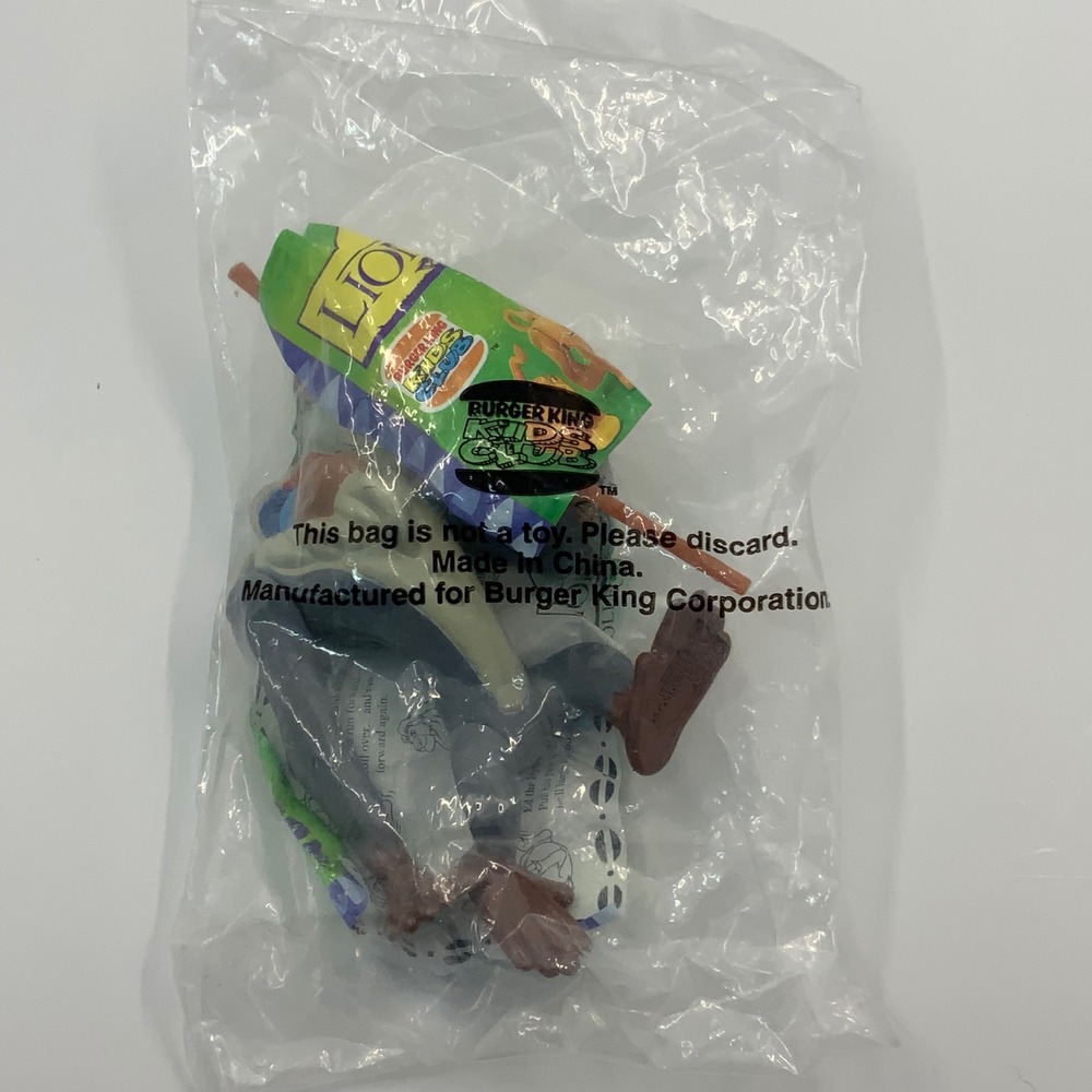 Vintage 1994 Burger King Disney The Lion King Rafiki Toy Sealed New in Bag